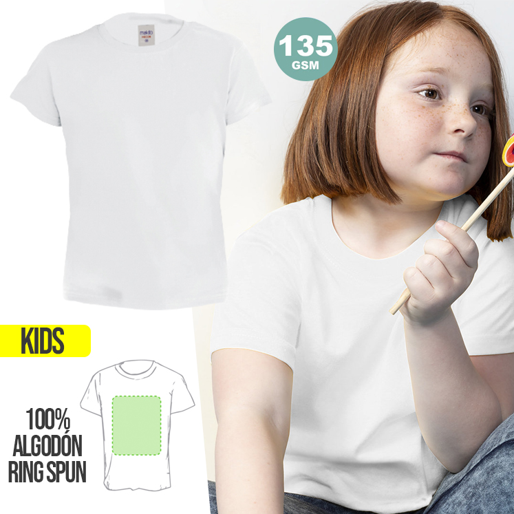 Camiseta Niño Blanca Hecom