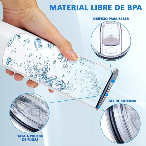 Mug Acero Inoxidable Sublimable Skinny M156