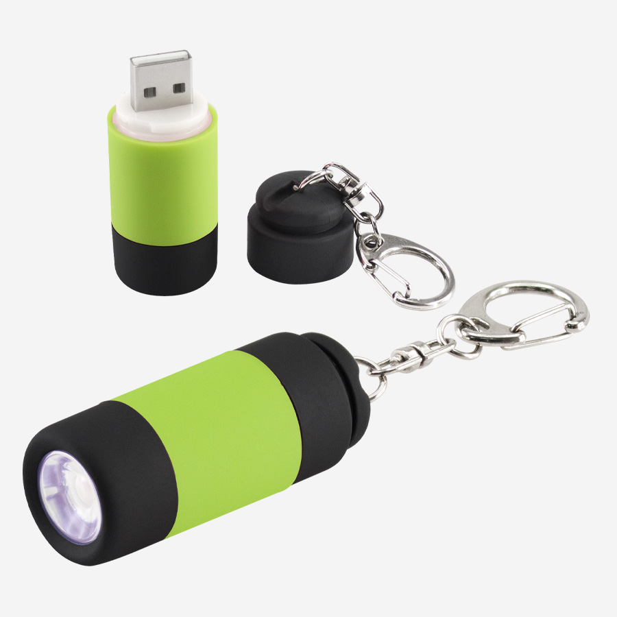 Llavero-Linterna LED Cargador USB