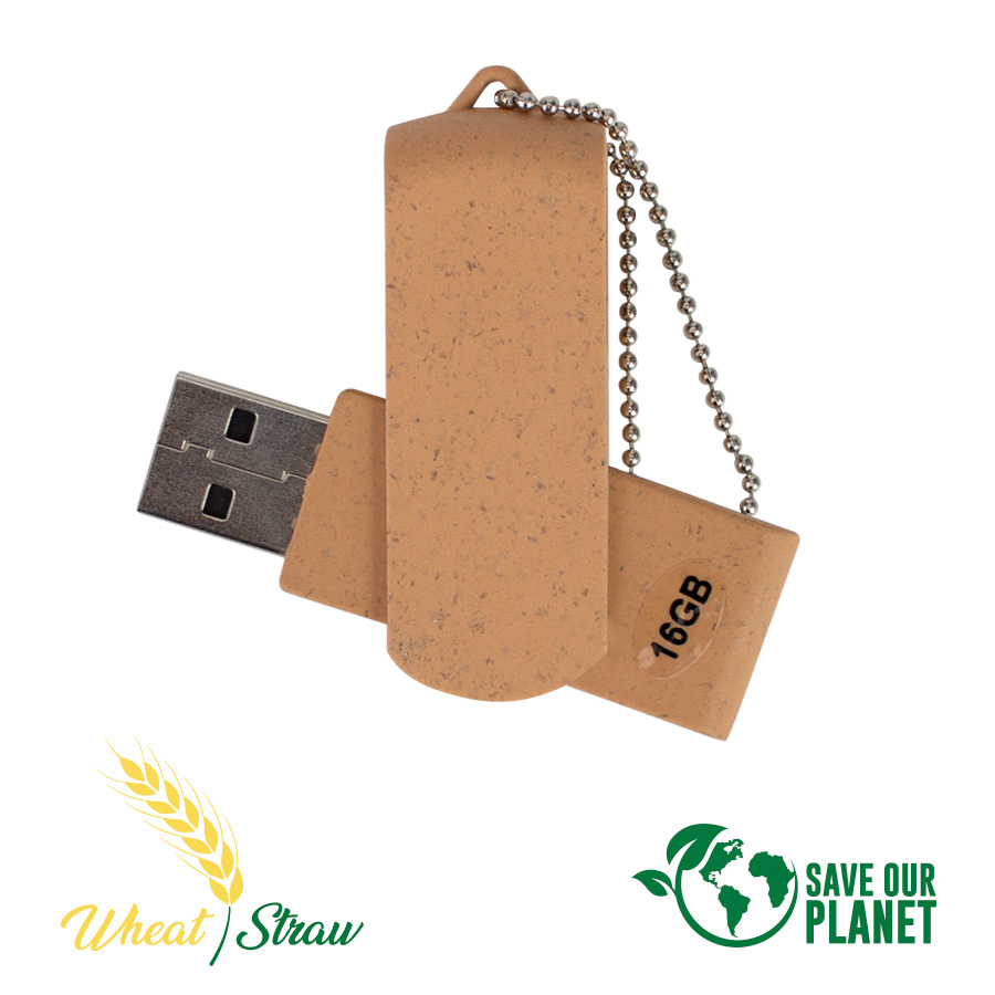 USB Pendrive 16GB de caña de Trigo