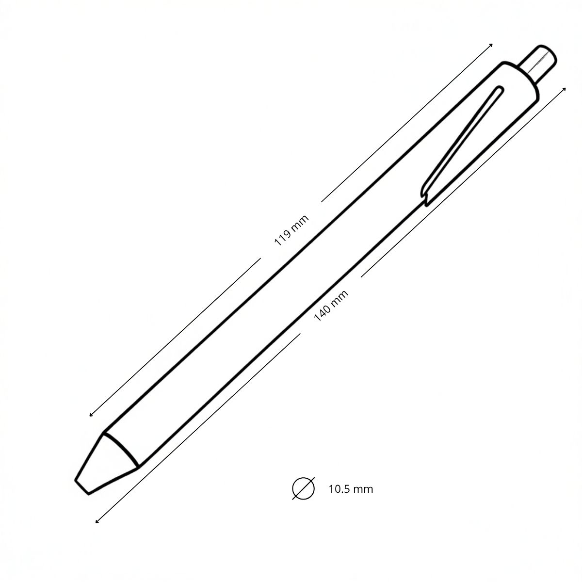 Bolígrafo retráctil CAUCA