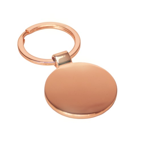 Llavero redondo encobrizado 